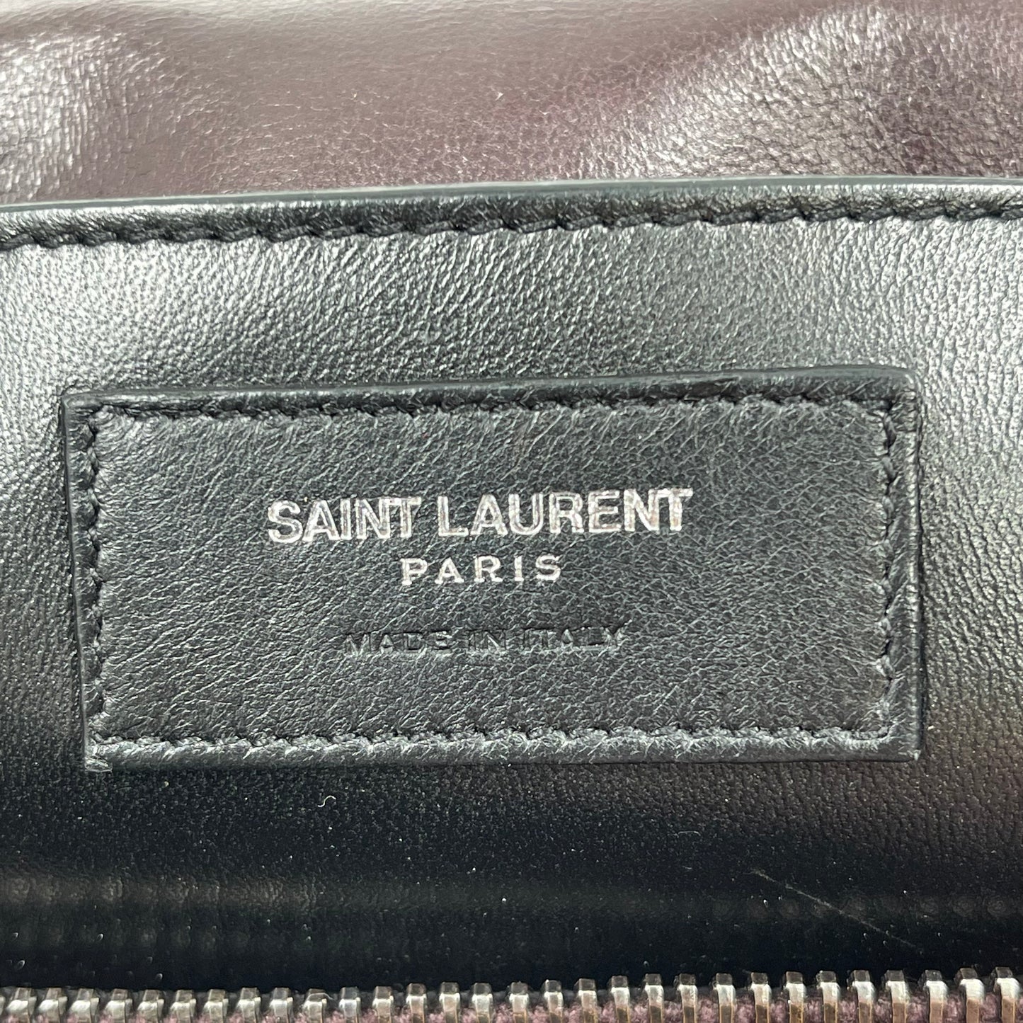 Saint Laurent Medium Collège Shoulder Bag in Bordeaux