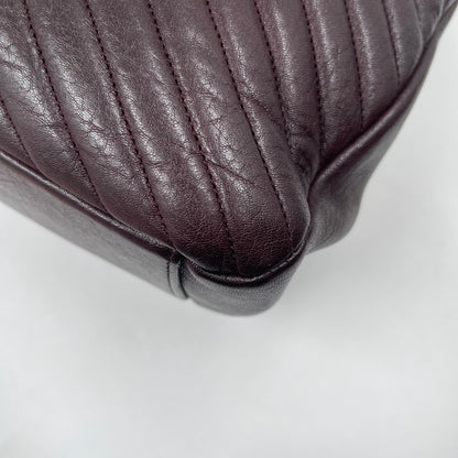 Saint Laurent Medium Collège Shoulder Bag in Bordeaux