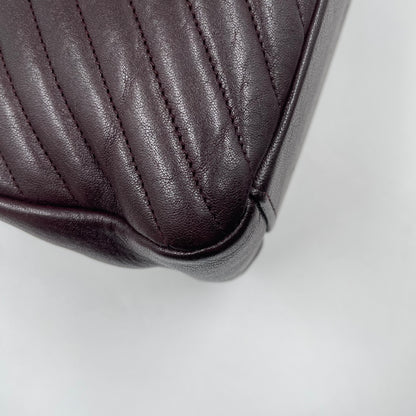Saint Laurent Medium Collège Shoulder Bag in Bordeaux