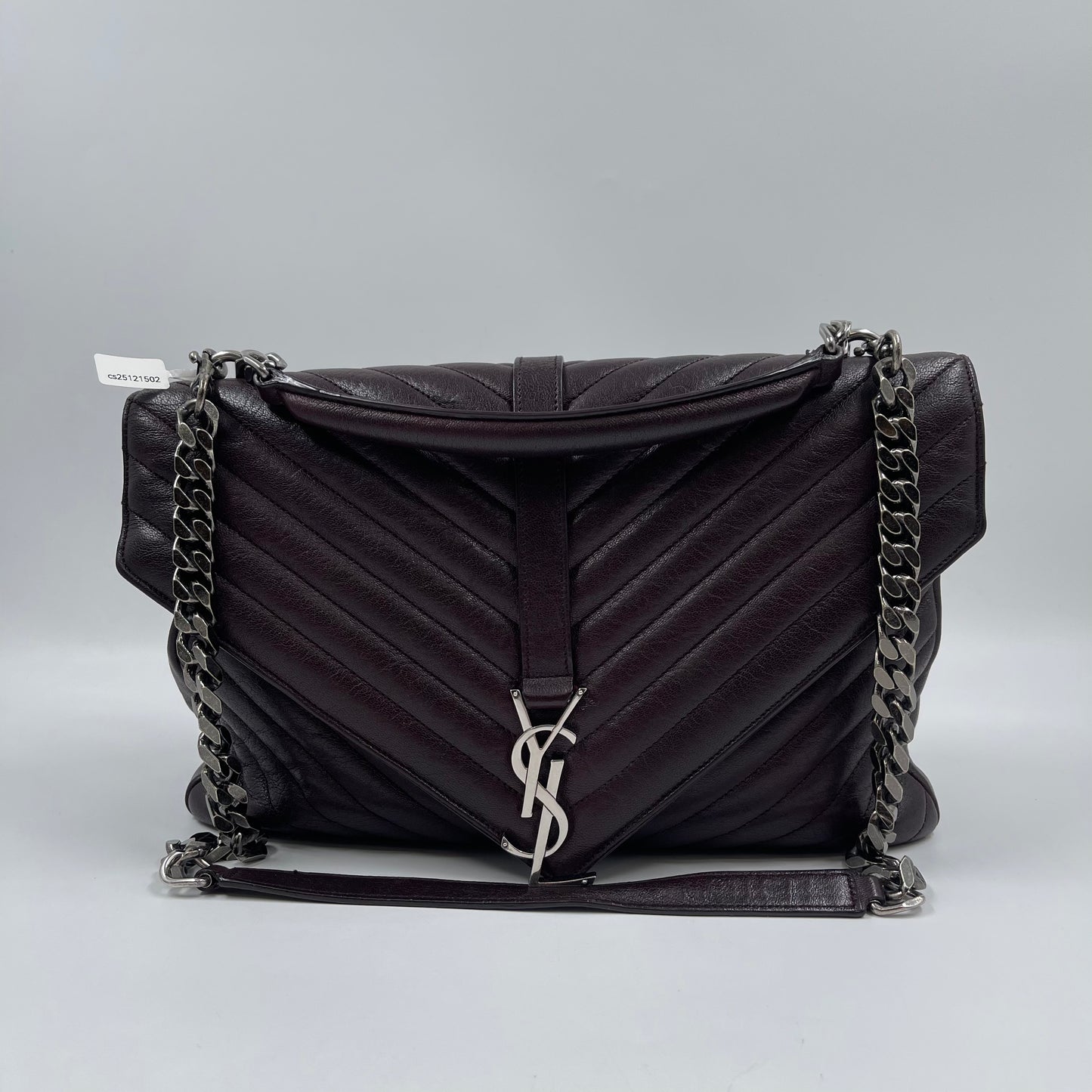 Saint Laurent Medium Collège Shoulder Bag in Bordeaux