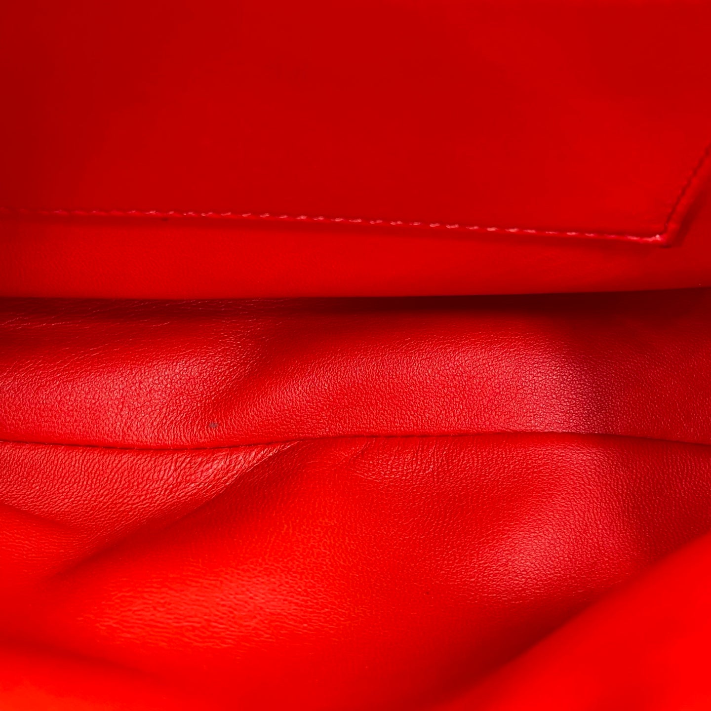 Fendi Peekaboo Iconic Mini in Flame Red Nappa Leather