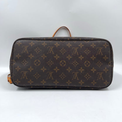 Louis Vuitton MM Neverfull Monogram Canvas Tote Bag with Beige Interior