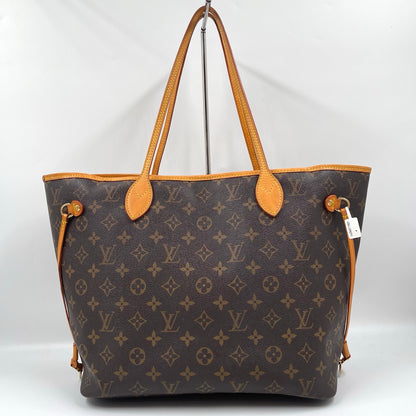 Louis Vuitton MM Neverfull Monogram Canvas Tote Bag with Beige Interior