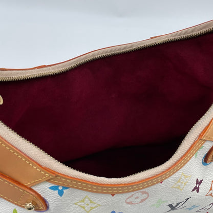 Louis Vuitton x Takashi Murakami Monogram Multicolore Greta Bag in Blanc