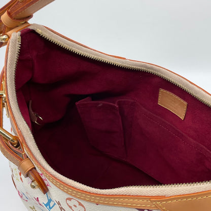 Louis Vuitton x Takashi Murakami Monogram Multicolore Greta Bag in Blanc