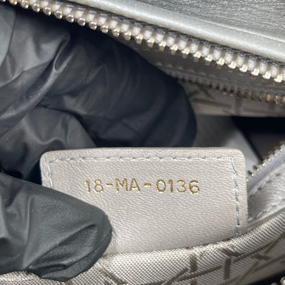 Christian Dior Lady Dior Medium Bag in Metallic Gray