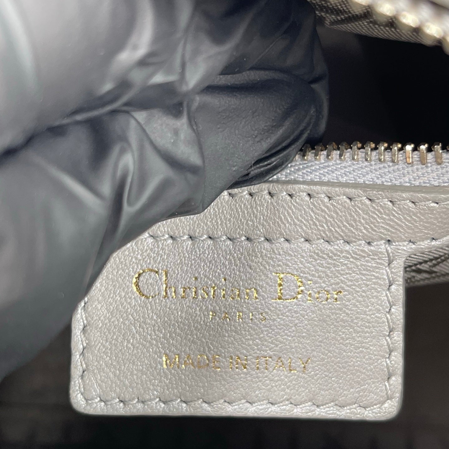Christian Dior Lady Dior Medium Bag in Metallic Gray