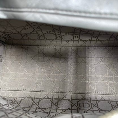 Christian Dior Lady Dior Medium Bag in Metallic Gray