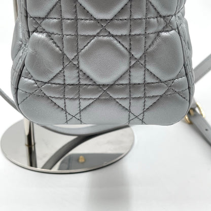 Christian Dior Lady Dior Medium Bag in Metallic Gray