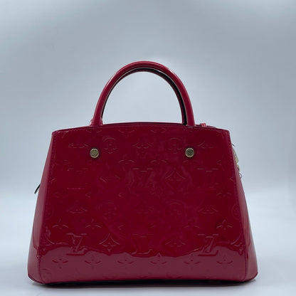 Louis Vuitton Montaigne BB Monogram Vernis in Magenta