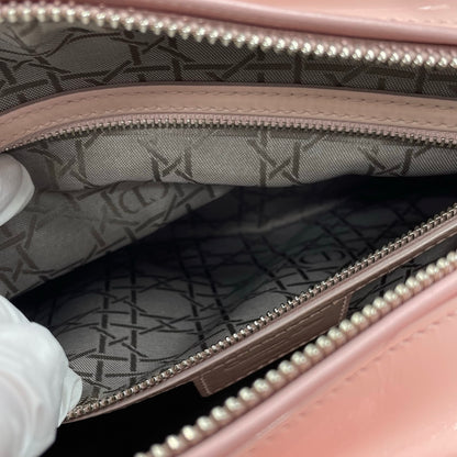 Christian Dior Lady Dior Large Bag in Light Pink Patent Leather