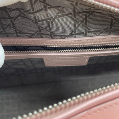 Christian Dior Lady Dior Large Bag in Light Pink Patent Leather