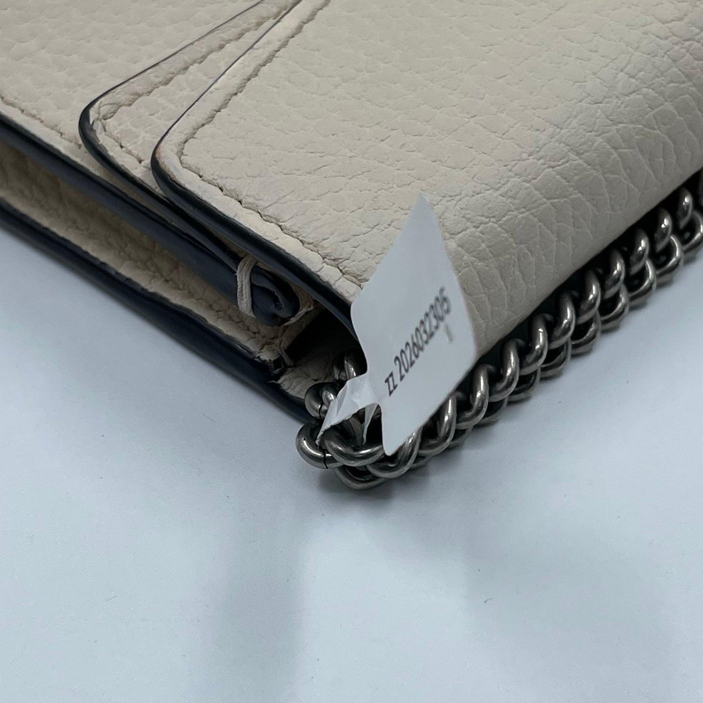 Gucci Dionysus Super Mini Shoulder Bag in Cream Leather