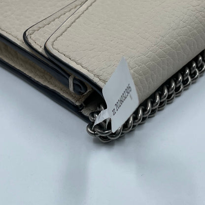 Gucci Dionysus Super Mini Shoulder Bag in Cream Leather