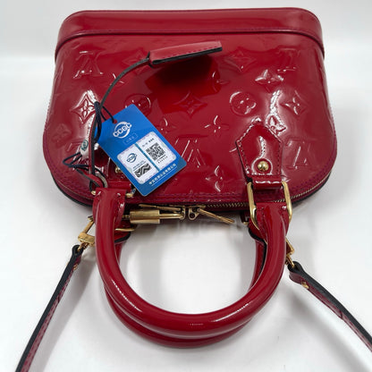 Louis Vuitton Alma BB Monogram Vernis in Pomme d’Amour