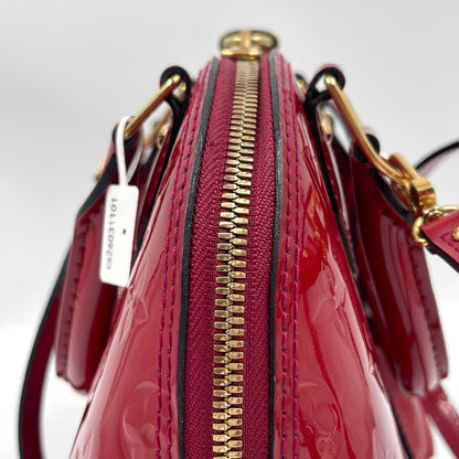 Louis Vuitton Alma BB Monogram Vernis in Pomme d’Amour