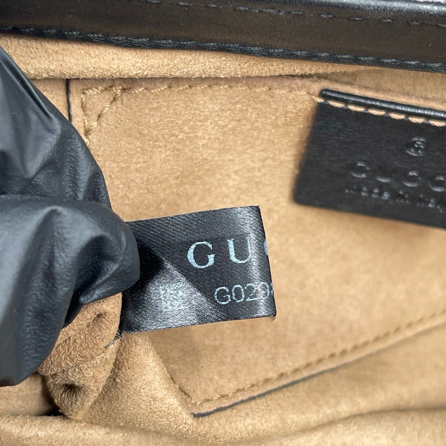 Gucci Padlock Small Shoulder Bag in GG Supreme Canvas Ebony