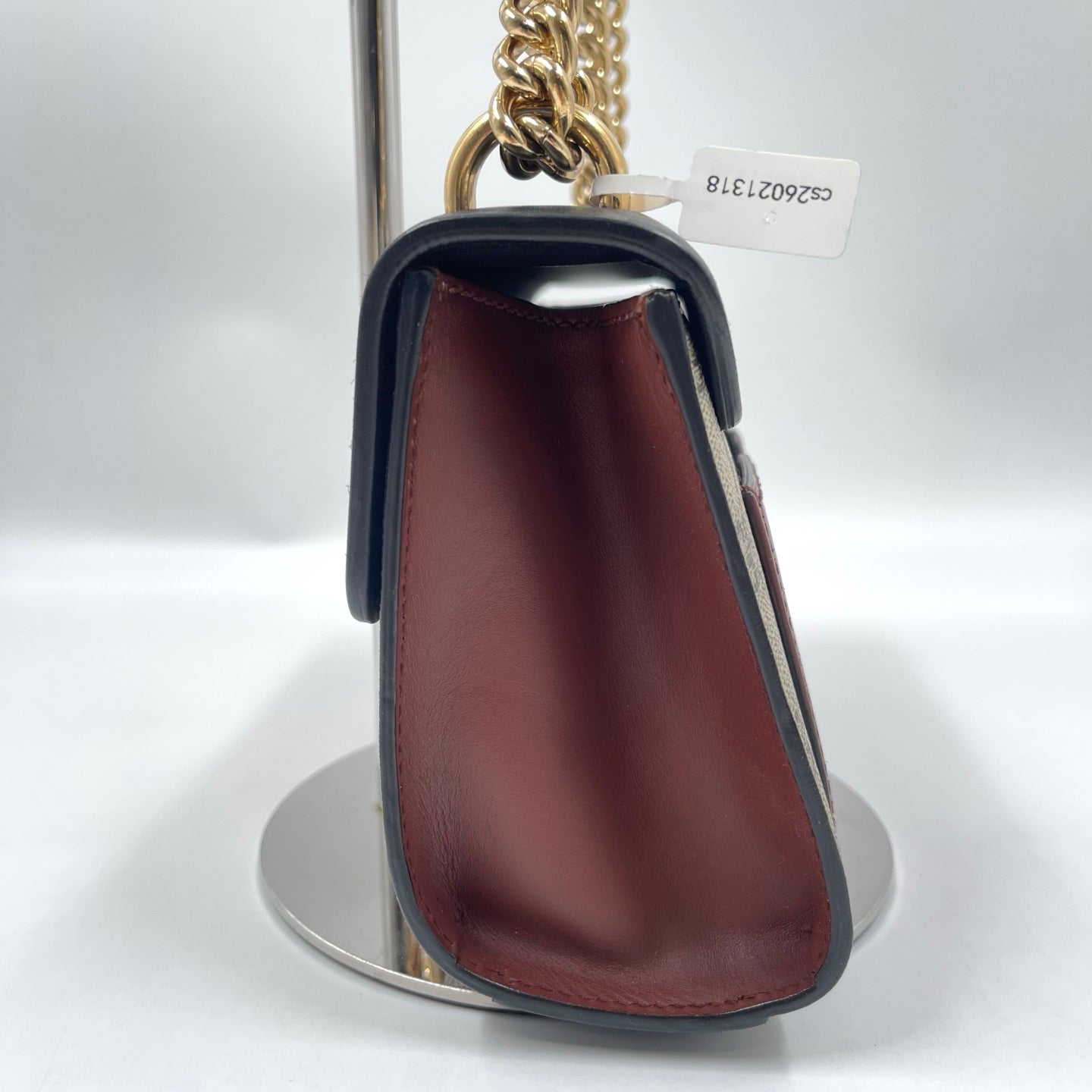 Gucci Padlock Small Shoulder Bag in GG Supreme Canvas Ebony
