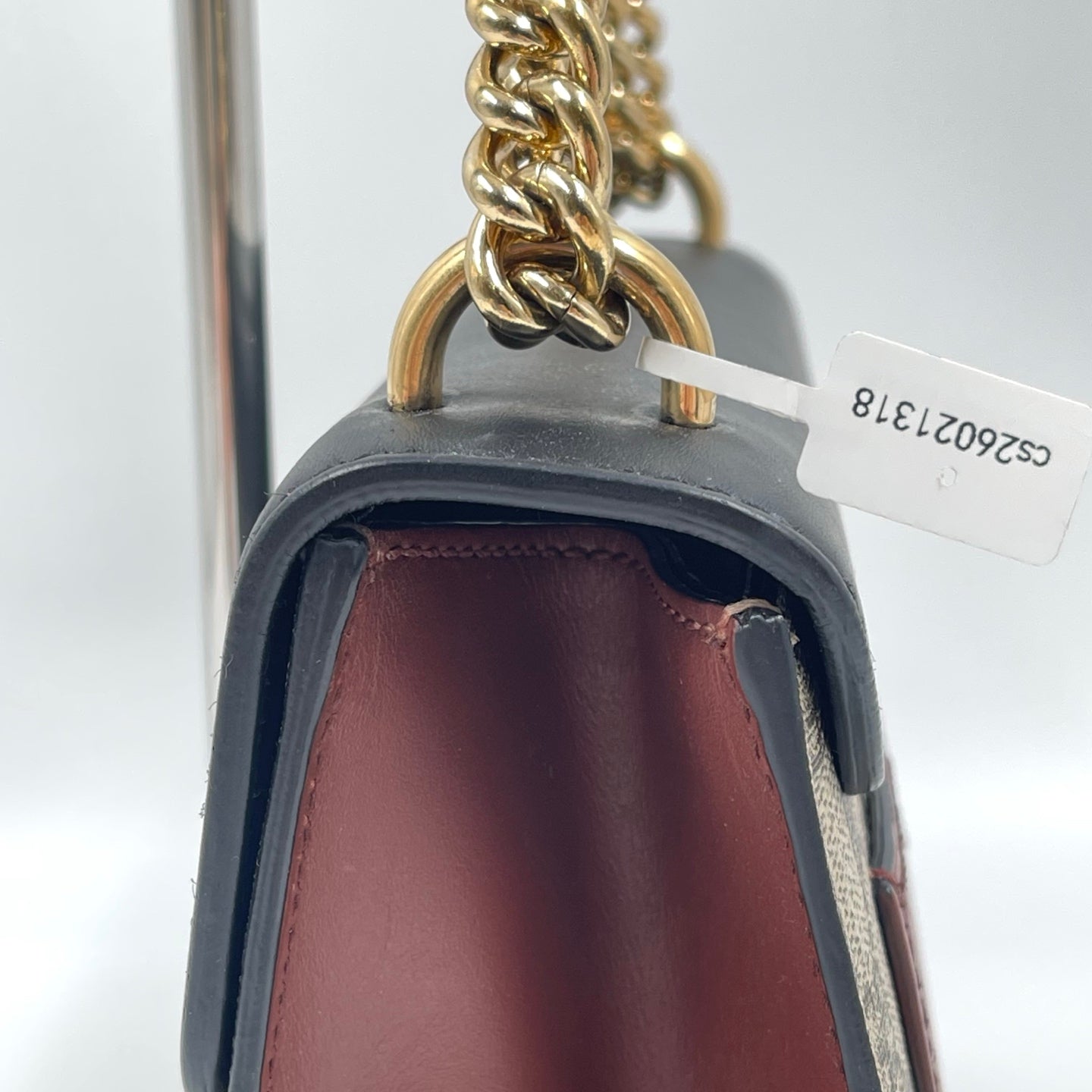 Gucci Padlock Small Shoulder Bag in GG Supreme Canvas Ebony