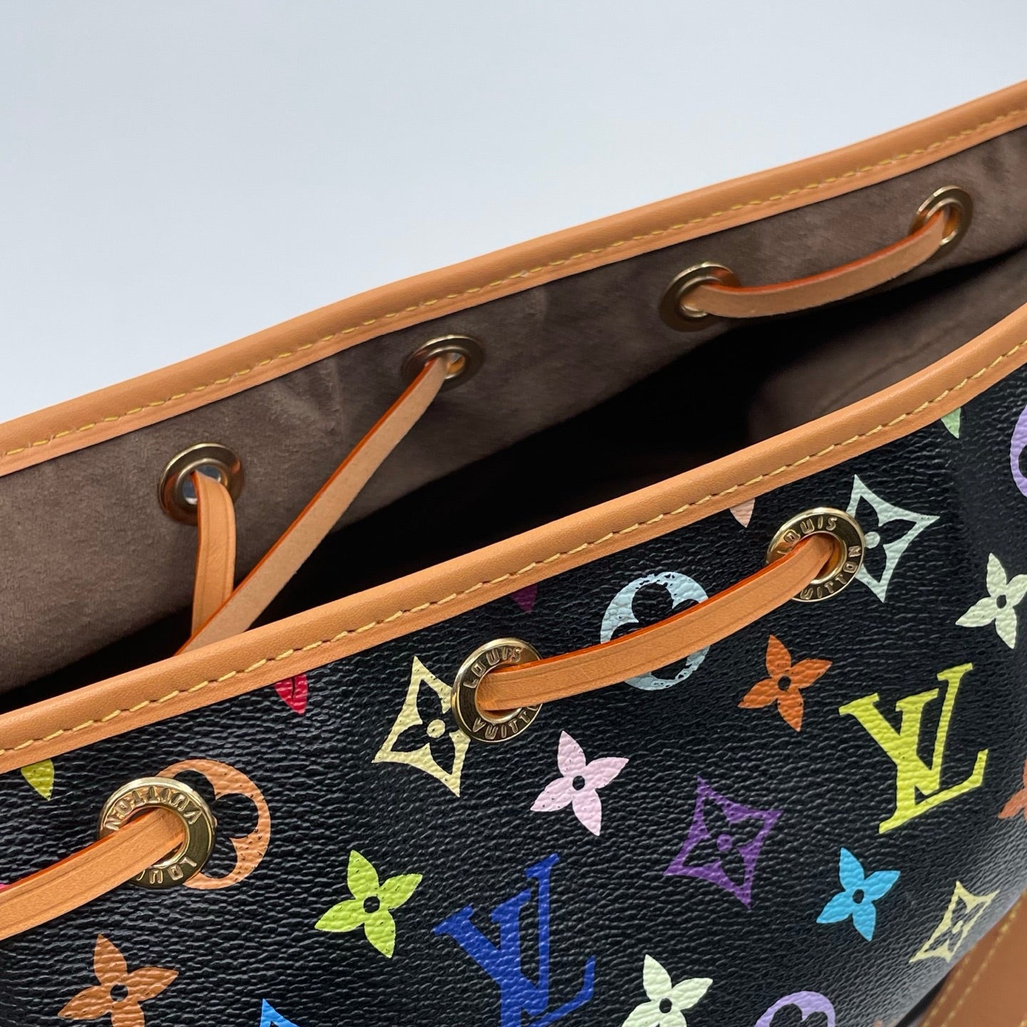 Louis Vuitton x Takashi Murakami Monogram Multicolore Petit Noé in Black