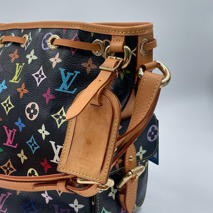 Louis Vuitton x Takashi Murakami Monogram Multicolore Petit Noé in Black