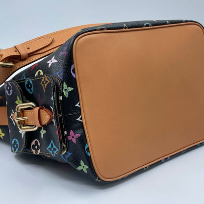 Louis Vuitton x Takashi Murakami Monogram Multicolore Petit Noé in Black