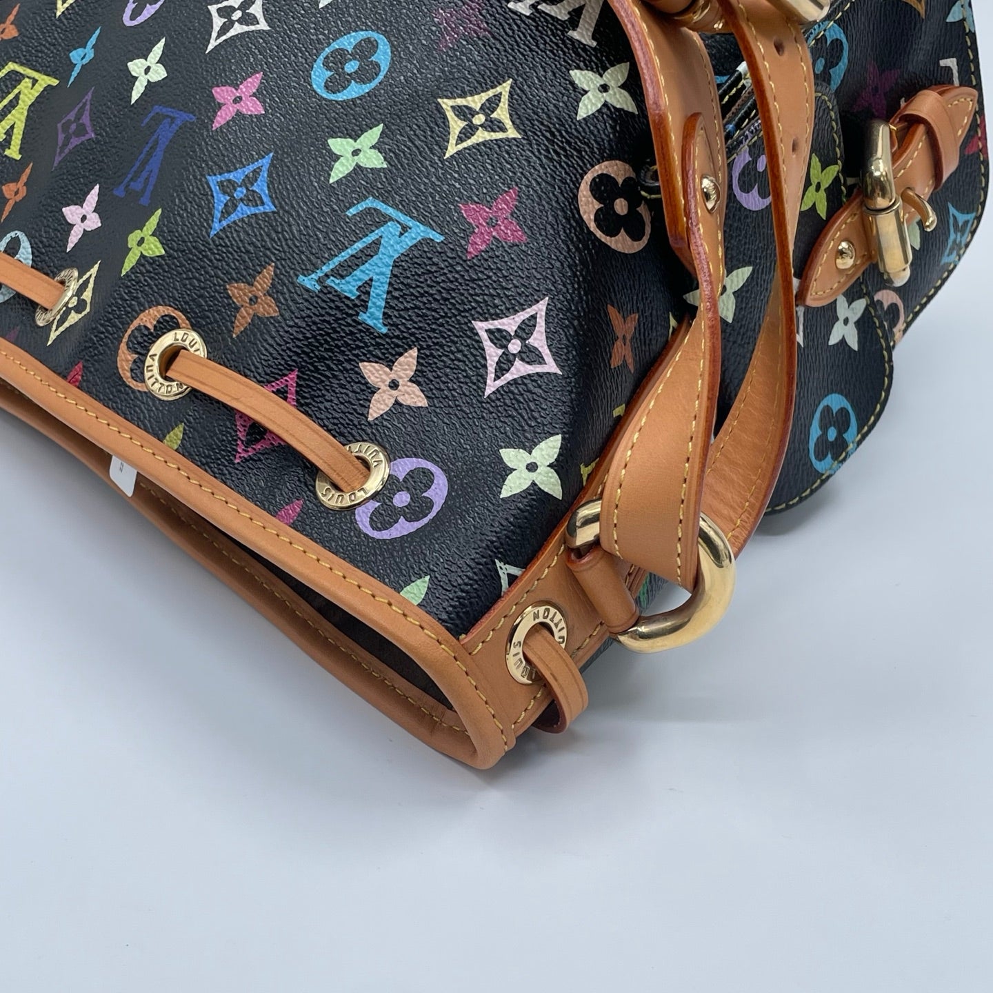 Louis Vuitton x Takashi Murakami Monogram Multicolore Petit Noé in Black