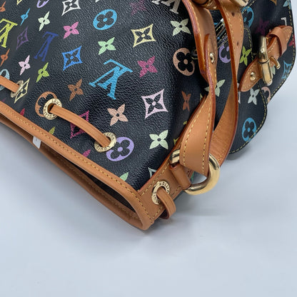 Louis Vuitton x Takashi Murakami Monogram Multicolore Petit Noé in Black