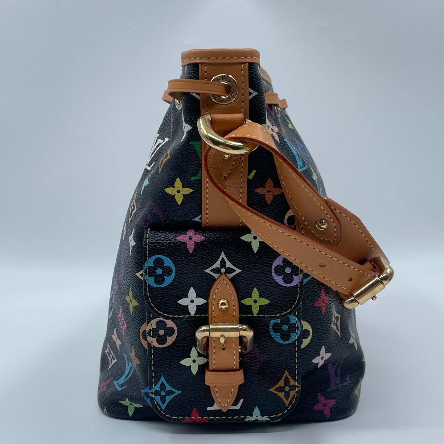 Louis Vuitton x Takashi Murakami Monogram Multicolore Petit Noé in Black