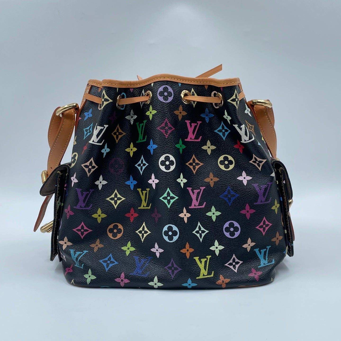Louis Vuitton x Takashi Murakami Monogram Multicolore Petit Noé in Black