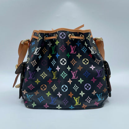 Louis Vuitton x Takashi Murakami Monogram Multicolore Petit Noé in Black
