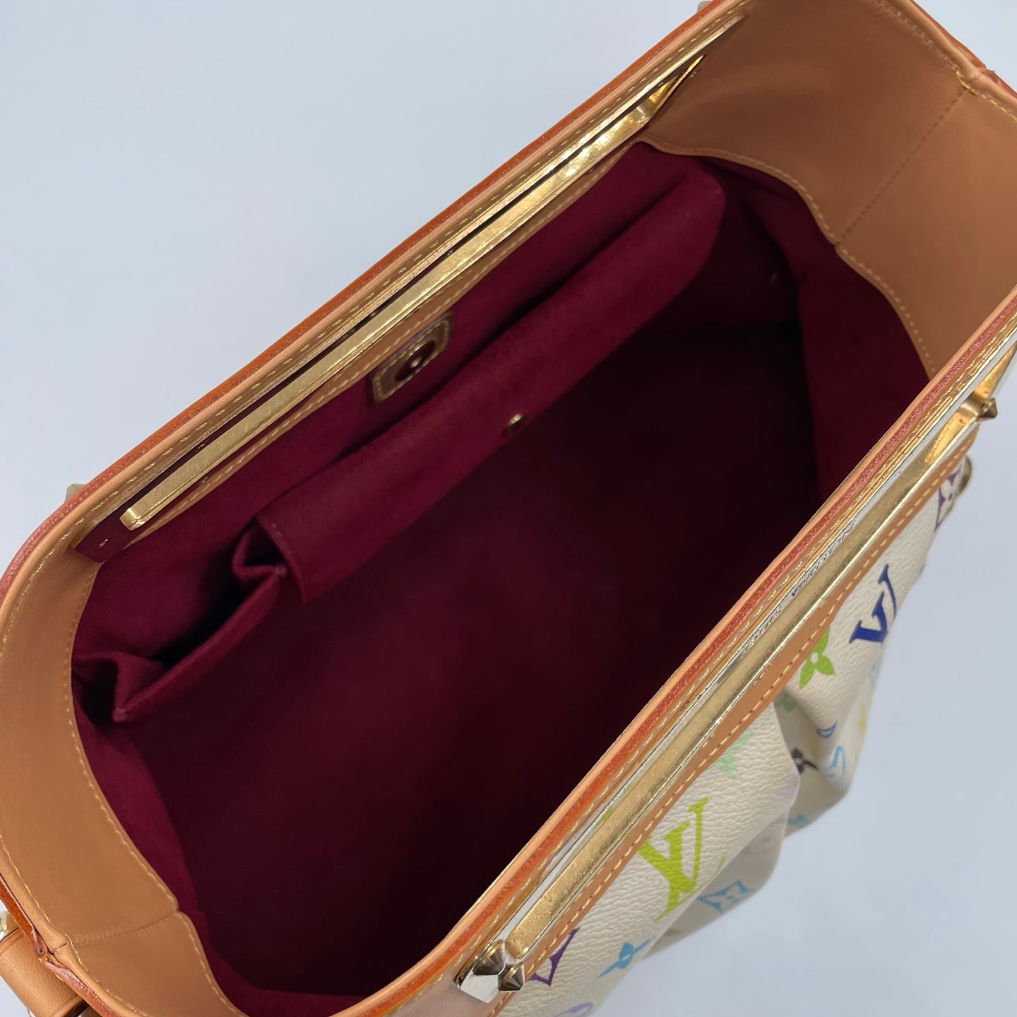Louis Vuitton x Takashi Murakami Monogram Multicolore Judy GM in White