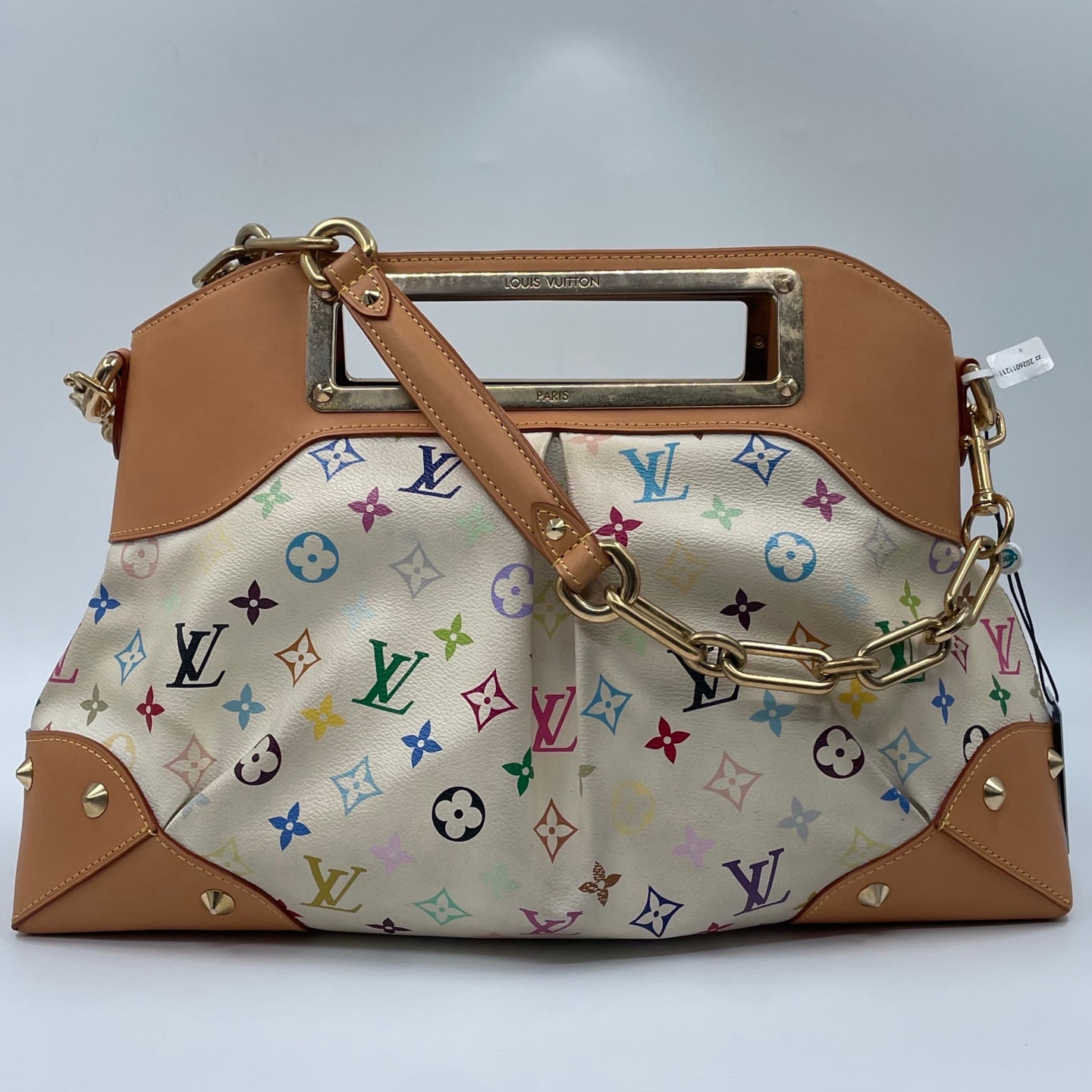 Louis Vuitton x Takashi Murakami Monogram Multicolore Judy GM in White