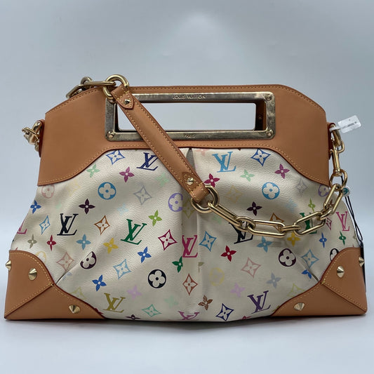 Louis Vuitton x Takashi Murakami Monogram Multicolore Judy GM in White