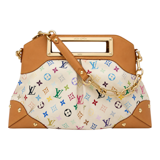 Louis Vuitton x Takashi Murakami Monogram Multicolore Judy GM in White