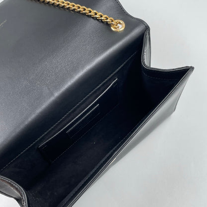 Saint Laurent Medium Kate Tassel Shoulder Bag in Black