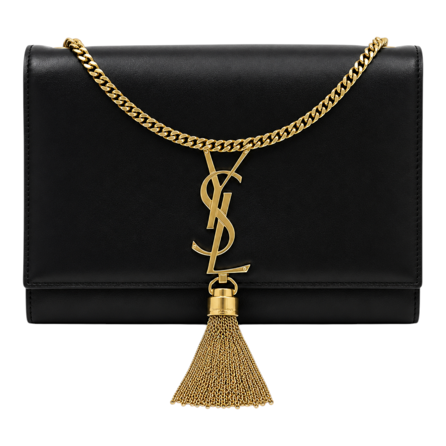 Saint Laurent Medium Kate Tassel Shoulder Bag in Black