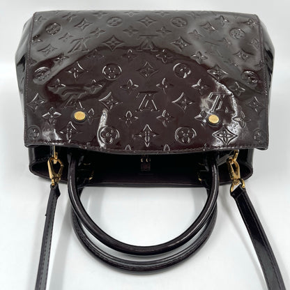 Louis Vuitton Montaigne MM Monogram Vernis in Amarante