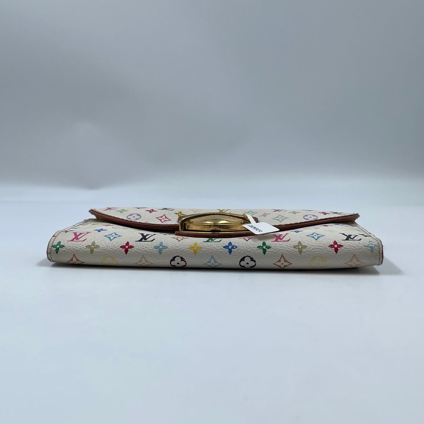 Louis Vuitton x Takashi Murakami Monogram Multicolore Eugénie Wallet in White