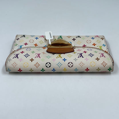 Louis Vuitton x Takashi Murakami Monogram Multicolore Eugénie Wallet in White