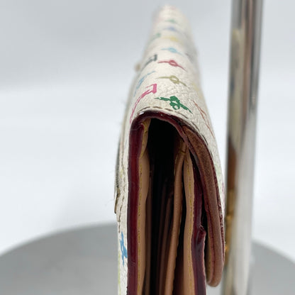 Louis Vuitton x Takashi Murakami Monogram Multicolore Eugénie Wallet in White