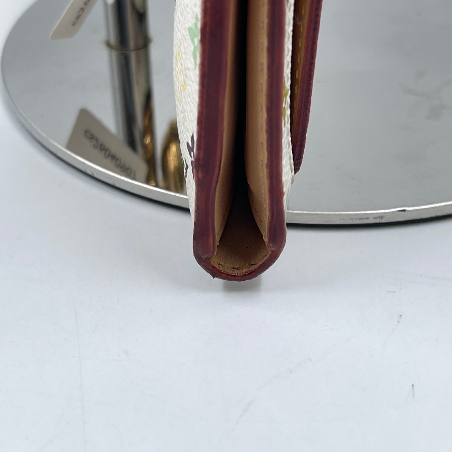 Louis Vuitton x Takashi Murakami Monogram Multicolore Eugénie Wallet in White