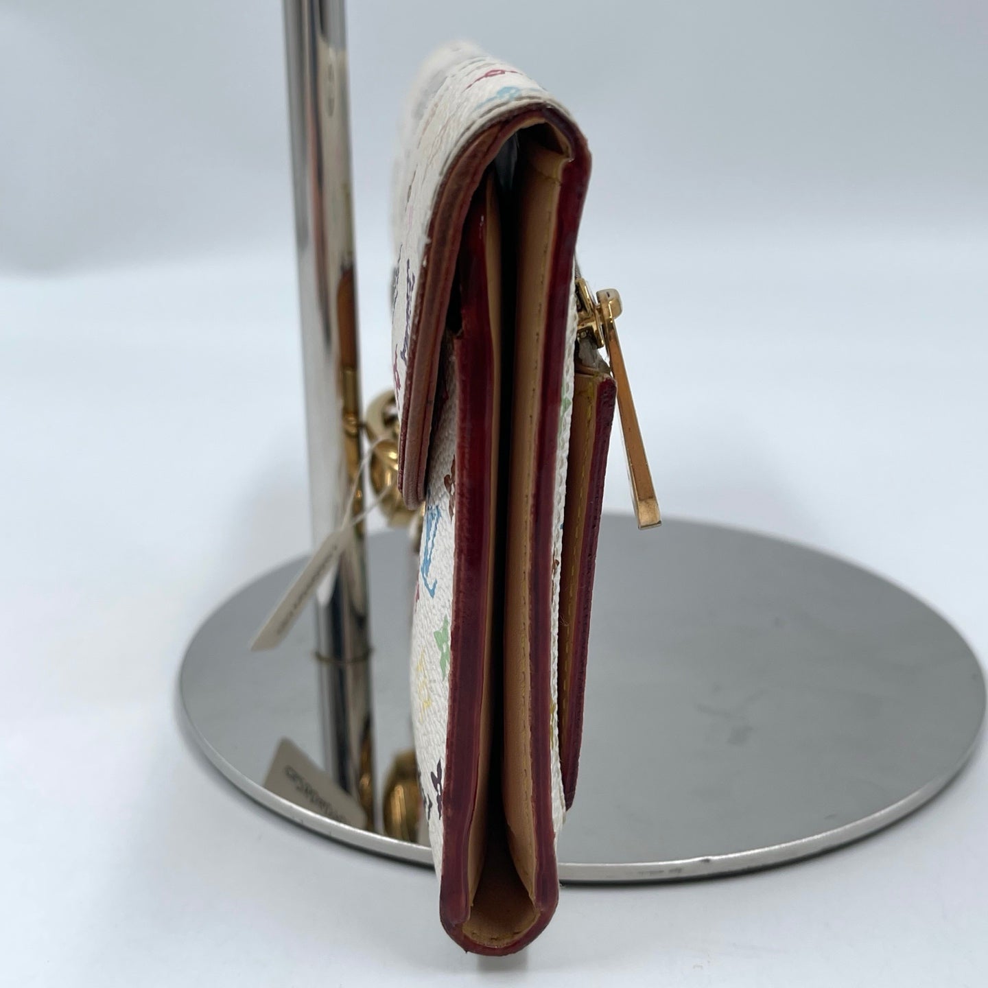 Louis Vuitton x Takashi Murakami Monogram Multicolore Eugénie Wallet in White
