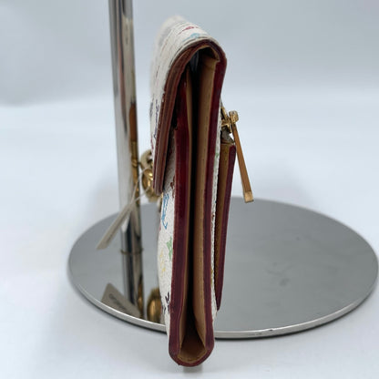 Louis Vuitton x Takashi Murakami Monogram Multicolore Eugénie Wallet in White
