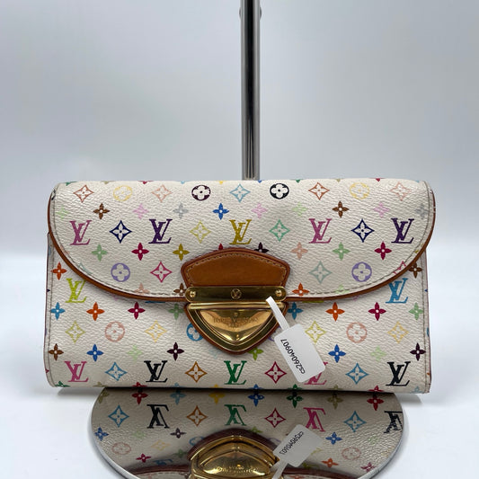 Louis Vuitton x Takashi Murakami Monogram Multicolore Eugénie Wallet in White
