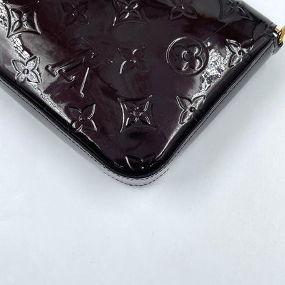 Louis Vuitton Félicie Pochette Monogram Vernis in Amarante