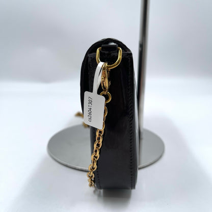 Louis Vuitton Félicie Pochette Monogram Vernis in Amarante