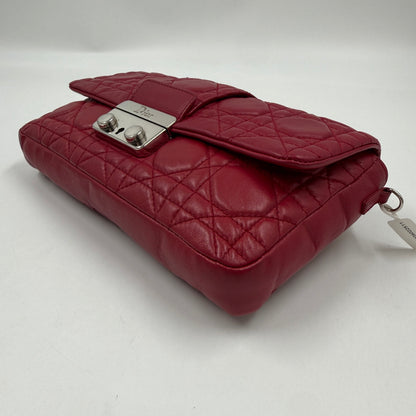 Dior Miss Dior Promenade Pouch Cannage Red Lambskin