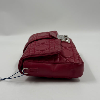 Dior Miss Dior Promenade Pouch Cannage Red Lambskin