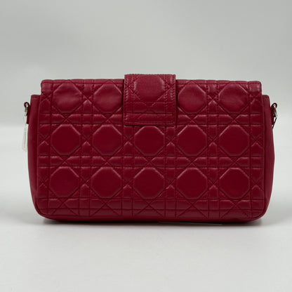 Dior Miss Dior Promenade Pouch Cannage Red Lambskin
